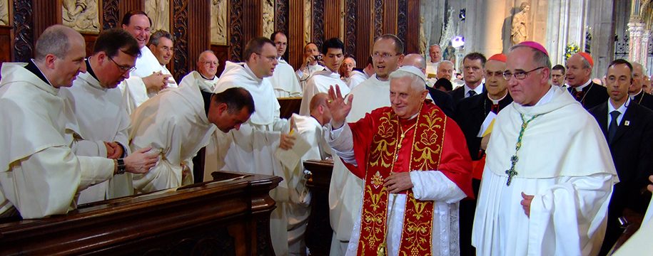 Papst Benedikt XVI in Heiligenkreuz 2007